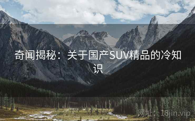 奇闻揭秘:关于国产SUV精品的冷知识 奇闻揭秘:关于国产SUV精品的冷知识
